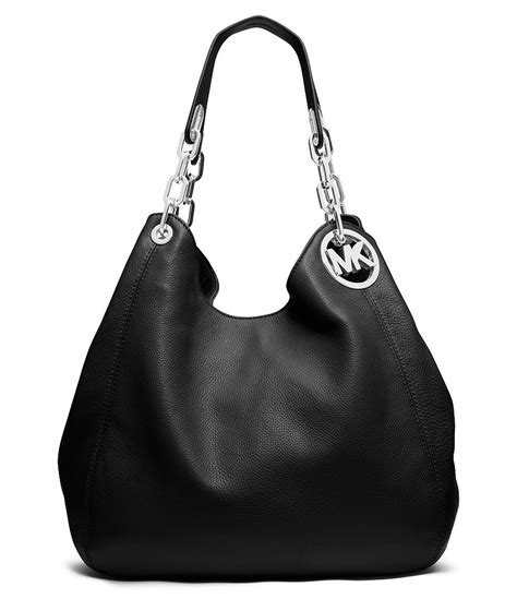 michael kors fulton leather hobo bag|Michael Kors shoulder tote bag.